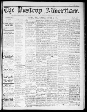 The Bastrop Advertiser (Bastrop, Tex.), Vol. 17, No. 10, Ed. 1 Saturday, January 31, 1874