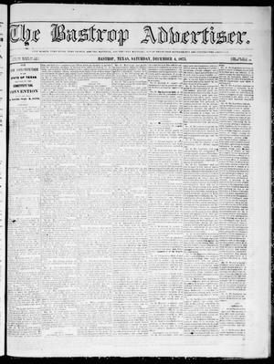 The Bastrop Advertiser (Bastrop, Tex.), Vol. 19, No. 3, Ed. 1 Saturday, December 4, 1875
