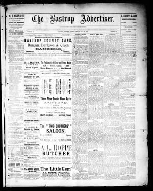 The Bastrop Advertiser (Bastrop, Tex.), Vol. 32, No. 24, Ed. 1 Saturday, July 27, 1889