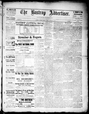 Primary view of object titled 'The Bastrop Advertiser (Bastrop, Tex.), Vol. 32, No. 52, Ed. 1 Saturday, January 25, 1890'.