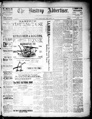 The Bastrop Advertiser (Bastrop, Tex.), Vol. 33, No. 5, Ed. 1 Saturday, March 1, 1890