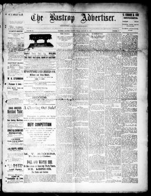 The Bastrop Advertiser (Bastrop, Tex.), Vol. 33, No. 51, Ed. 1 Saturday, January 24, 1891