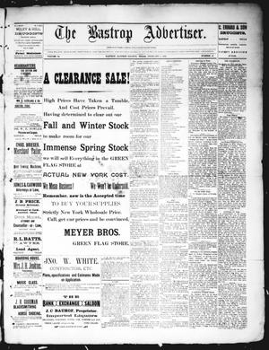The Bastrop Advertiser (Bastrop, Tex.), Vol. 34, No. 42, Ed. 1 Saturday, February 6, 1892