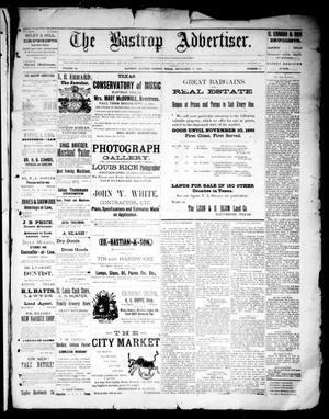 The Bastrop Advertiser (Bastrop, Tex.), Vol. 34, No. 32, Ed. 1 Saturday, September 17, 1892