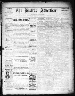 Primary view of object titled 'The Bastrop Advertiser (Bastrop, Tex.), Vol. 38, No. 37, Ed. 1 Saturday, October 27, 1894'.
