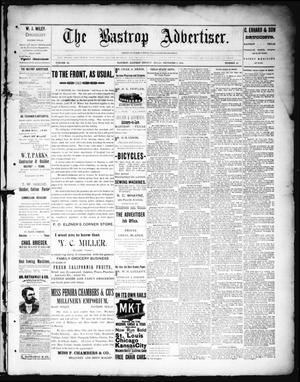 Primary view of object titled 'The Bastrop Advertiser (Bastrop, Tex.), Vol. 38, No. 45, Ed. 1 Saturday, December 8, 1894'.