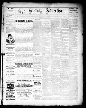 The Bastrop Advertiser (Bastrop, Tex.), Vol. 39, No. 5, Ed. 1 Saturday, February 2, 1895