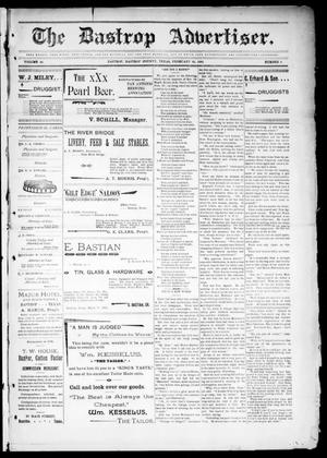 The Bastrop Advertiser (Bastrop, Tex.), Vol. 44, No. 9, Ed. 1 Saturday, February 29, 1896