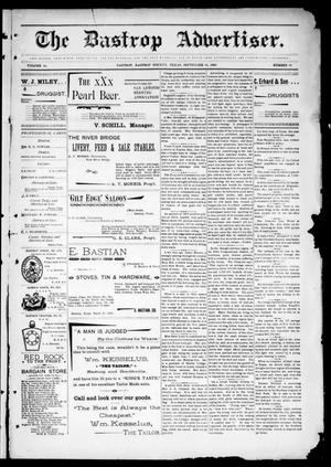 The Bastrop Advertiser (Bastrop, Tex.), Vol. 44, No. 37, Ed. 1 Saturday, September 12, 1896