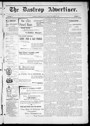 The Bastrop Advertiser (Bastrop, Tex.), Vol. 44, No. 50, Ed. 1 Saturday, December 12, 1896