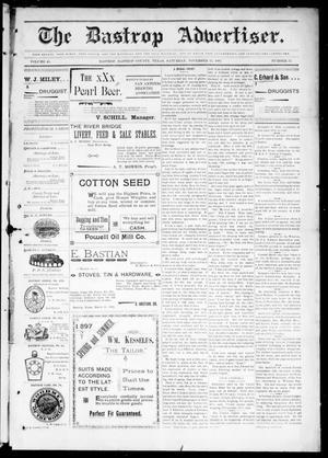 The Bastrop Advertiser (Bastrop, Tex.), Vol. 45, No. 37, Ed. 1 Saturday, November 13, 1897