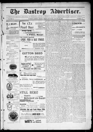 The Bastrop Advertiser (Bastrop, Tex.), Vol. 45, No. 46, Ed. 1 Saturday, January 22, 1898