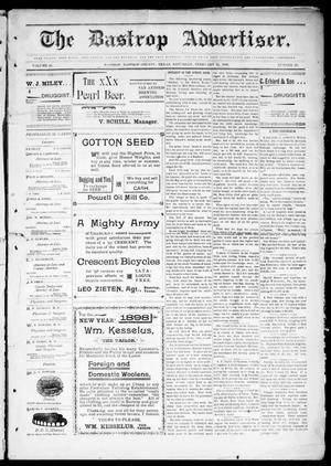 The Bastrop Advertiser (Bastrop, Tex.), Vol. 45, No. 49, Ed. 1 Saturday, February 12, 1898