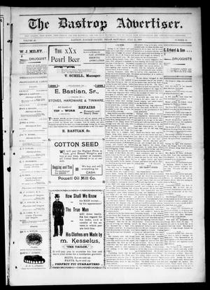 The Bastrop Advertiser (Bastrop, Tex.), Vol. 46, No. 19, Ed. 1 Saturday, July 23, 1898