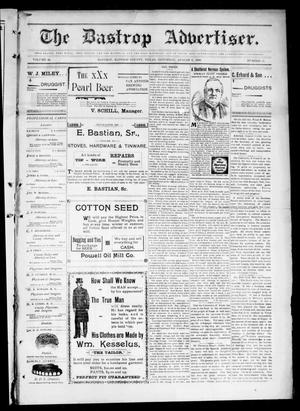 Primary view of object titled 'The Bastrop Advertiser (Bastrop, Tex.), Vol. 46, No. 21, Ed. 1 Saturday, August 6, 1898'.
