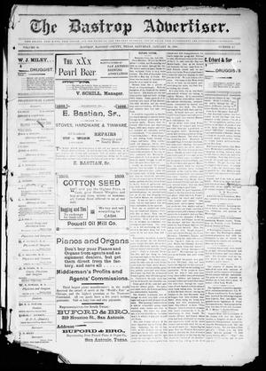 The Bastrop Advertiser (Bastrop, Tex.), Vol. 46, No. 47, Ed. 1 Saturday, January 28, 1899