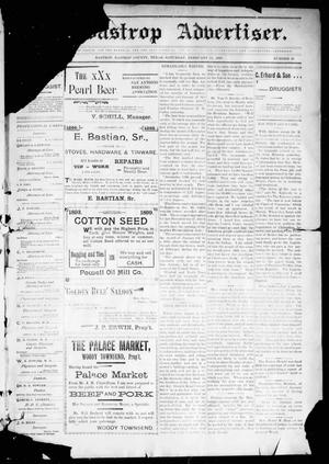 The Bastrop Advertiser (Bastrop, Tex.), Vol. 46, No. 49, Ed. 1 Saturday, February 11, 1899