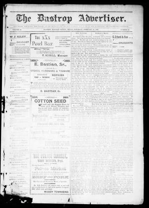 The Bastrop Advertiser (Bastrop, Tex.), Vol. 46, No. 50, Ed. 1 Saturday, February 18, 1899