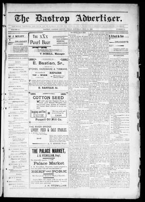 Primary view of object titled 'The Bastrop Advertiser (Bastrop, Tex.), Vol. 47, No. 22, Ed. 1 Saturday, July 29, 1899'.