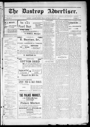 The Bastrop Advertiser (Bastrop, Tex.), Vol. 47, No. 24, Ed. 1 Saturday, August 12, 1899