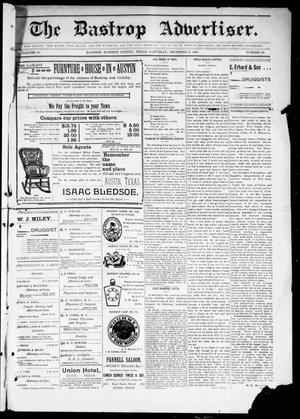 The Bastrop Advertiser (Bastrop, Tex.), Vol. 47, No. 49, Ed. 1 Saturday, December 9, 1899