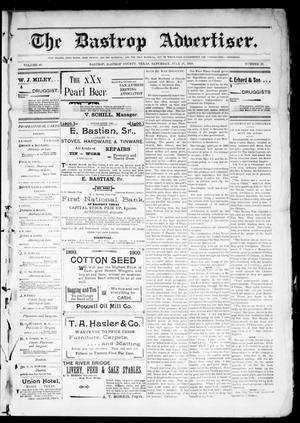 The Bastrop Advertiser (Bastrop, Tex.), Vol. 48, No. 29, Ed. 1 Saturday, July 21, 1900