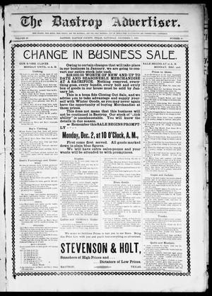 The Bastrop Advertiser (Bastrop, Tex.), Vol. 48, No. 48, Ed. 1 Saturday, December 7, 1901