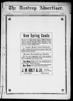 The Bastrop Advertiser (Bastrop, Tex.), Vol. 49, No. 6, Ed. 1 Saturday, February 7, 1903
