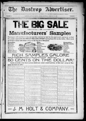 The Bastrop Advertiser (Bastrop, Tex.), Vol. 49, No. 9, Ed. 1 Saturday, February 28, 1903