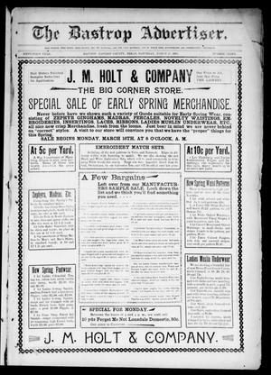 The Bastrop Advertiser (Bastrop, Tex.), Vol. 51, No. 3, Ed. 1 Saturday, March 21, 1903