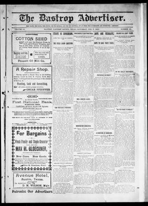 The Bastrop Advertiser (Bastrop, Tex.), Vol. 54, No. 45, Ed. 1 Saturday, February 9, 1907