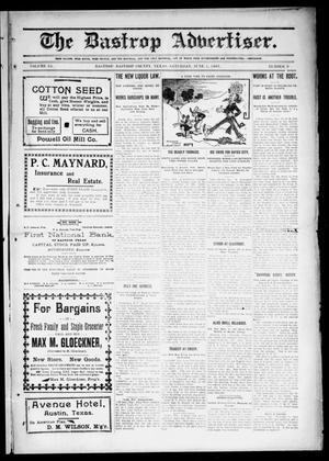 Primary view of object titled 'The Bastrop Advertiser (Bastrop, Tex.), Vol. 55, No. 9, Ed. 1 Saturday, June 1, 1907'.