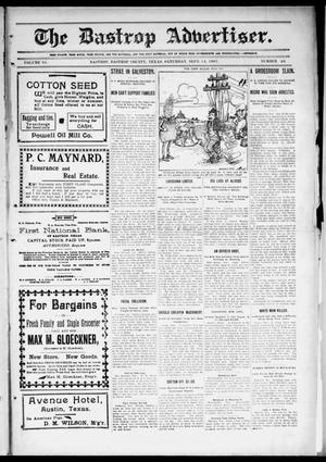 The Bastrop Advertiser (Bastrop, Tex.), Vol. 55, No. 24, Ed. 1 Saturday, September 14, 1907