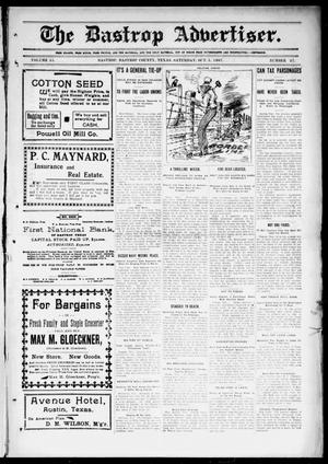The Bastrop Advertiser (Bastrop, Tex.), Vol. 55, No. 27, Ed. 1 Saturday, October 5, 1907