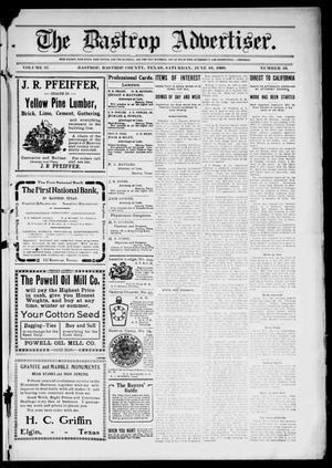 The Bastrop Advertiser (Bastrop, Tex.), Vol. 57, No. 10, Ed. 1 Saturday, June 19, 1909