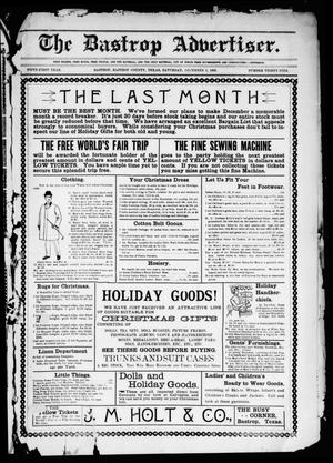 The Bastrop Advertiser (Bastrop, Tex.), Vol. 51, No. 39, Ed. 1 Saturday, December 5, 1903