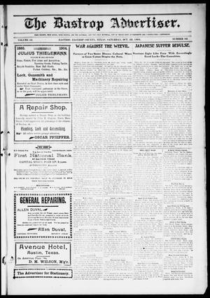 The Bastrop Advertiser (Bastrop, Tex.), Vol. 52, No. 32, Ed. 1 Saturday, October 22, 1904