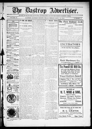 The Bastrop Advertiser (Bastrop, Tex.), Vol. 59, No. 23, Ed. 1 Friday, September 15, 1911
