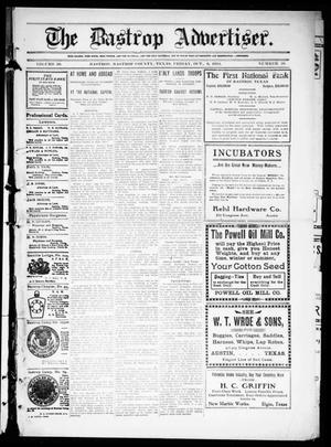 Primary view of object titled 'The Bastrop Advertiser (Bastrop, Tex.), Vol. 59, No. 26, Ed. 1 Friday, October 6, 1911'.