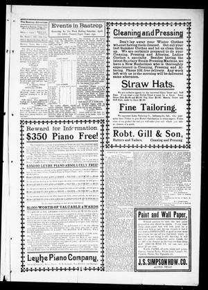 The Bastrop Advertiser (Bastrop, Tex.), Vol. 60, No. 3, Ed. 1 Friday, May 3, 1912