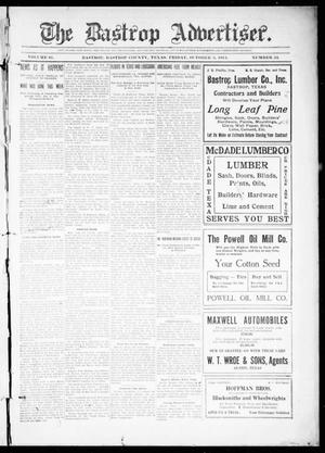 Primary view of The Bastrop Advertiser (Bastrop, Tex.), Vol. 61, No. 24, Ed. 1 Friday, October 3, 1913