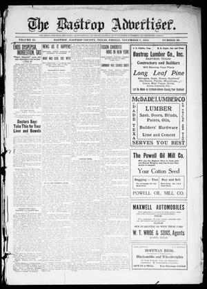 The Bastrop Advertiser (Bastrop, Tex.), Vol. 61, No. 29, Ed. 1 Friday, November 7, 1913
