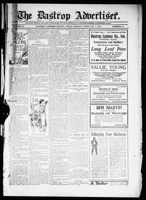 Primary view of object titled 'The Bastrop Advertiser (Bastrop, Tex.), Vol. 62, No. 42, Ed. 1 Friday, February 5, 1915'.