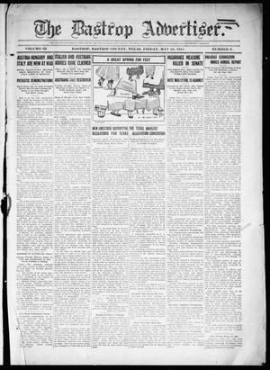 Primary view of object titled 'The Bastrop Advertiser (Bastrop, Tex.), Vol. 63, No. 6, Ed. 1 Friday, May 28, 1915'.