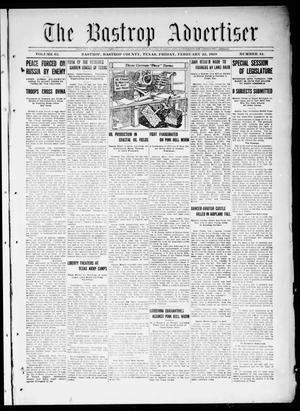 The Bastrop Advertiser (Bastrop, Tex.), Vol. 65, No. 44, Ed. 1 Friday, February 22, 1918
