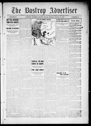 The Bastrop Advertiser (Bastrop, Tex.), Vol. 65, No. 47, Ed. 1 Friday, March 15, 1918