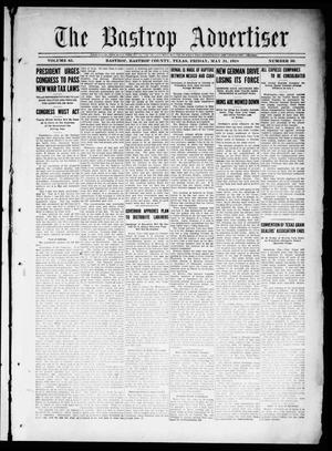 Primary view of object titled 'The Bastrop Advertiser (Bastrop, Tex.), Vol. 65, No. 50, Ed. 1 Friday, May 31, 1918'.