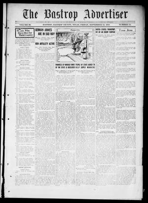 The Bastrop Advertiser (Bastrop, Tex.), Vol. 66, No. 13, Ed. 1 Friday, September 13, 1918
