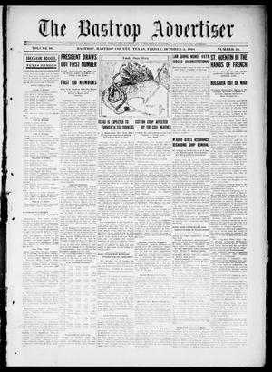Primary view of object titled 'The Bastrop Advertiser (Bastrop, Tex.), Vol. 66, No. 16, Ed. 1 Friday, October 4, 1918'.