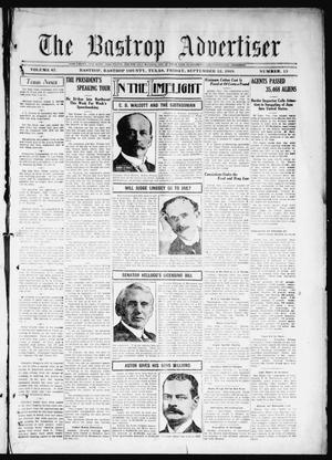 The Bastrop Advertiser (Bastrop, Tex.), Vol. 67, No. 13, Ed. 1 Friday, September 12, 1919